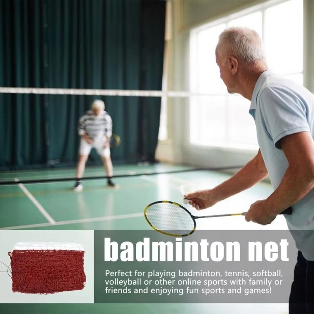 Badminton Net - การเปลี่ยนตาข่ายแบดมินตันมาตรฐาน ติดตั้งง่าย ตาข่ายเทนนิส ตาข่ายวอลเลย์บอลแบบพับได้สําหรับการแข่งขันความบันเทิงฝึกซ้อมกีฬา