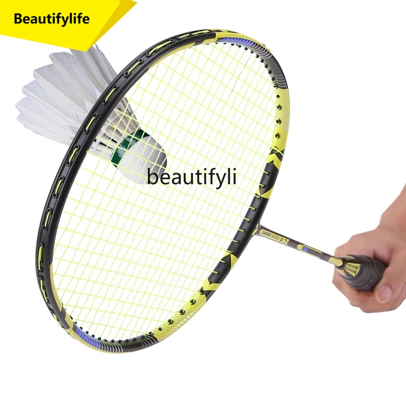 Badminton Materi - ไม้แบดมินตัน A49 ไม้เดี่ยว คาร์บอนเต็ม น้ำหนักเบาพิเศษ 10U
