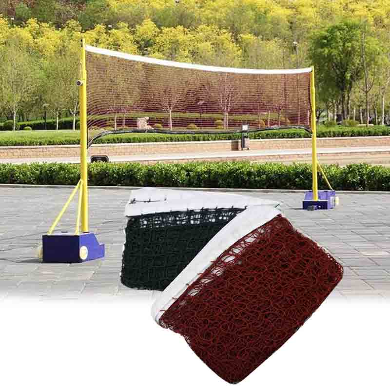Badminton Net - ตาข่ายแบดมินตันมาตรฐานสำหรับการฝึกซ้อมระดับมืออาชีพ ตาข่ายกีฬาสำหรับแบดมินตันกลางแจ้ง เทนนิส วอลเลย์บอล ขนาด 6.2*0.64