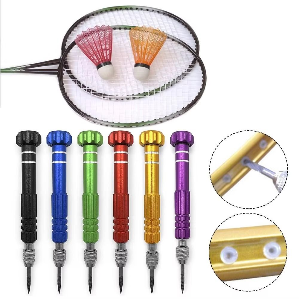 Badminton Materi - อุปกรณ์ถอดห่วงเอ็นแบดมินตัน วัสดุอัลลอยด์ พร้อมกรวยสำรอง สำหรับซ่อมแซมเอ็นไม้แบดมินตัน ขนาด 12