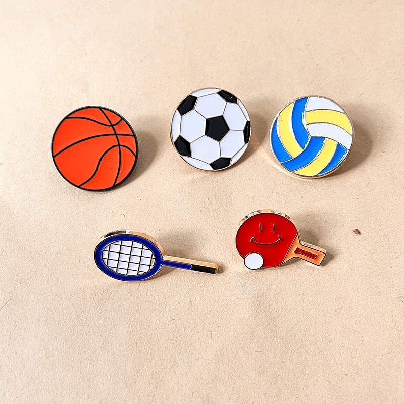 การ์ตูนกีฬา Ball เข็มกลัดชุดฟุ - Badminton Icon บทวิจารณ์และราคา