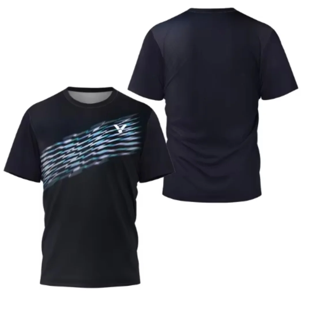 เสื้อยืดแบดมินตันผู้ชายลายเลเซ - Badminton China บทวิจารณ์และราคา