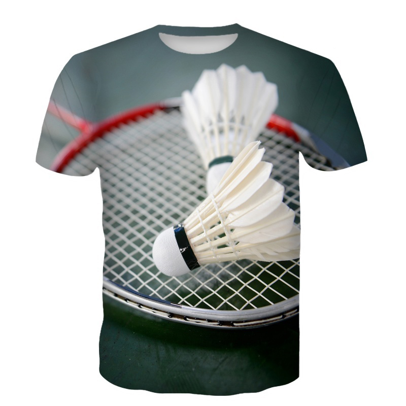 เสื้อยืดแบดมินตัน ลายลูกขนไก่  - Badminton Emoji บทวิจารณ์และราคา