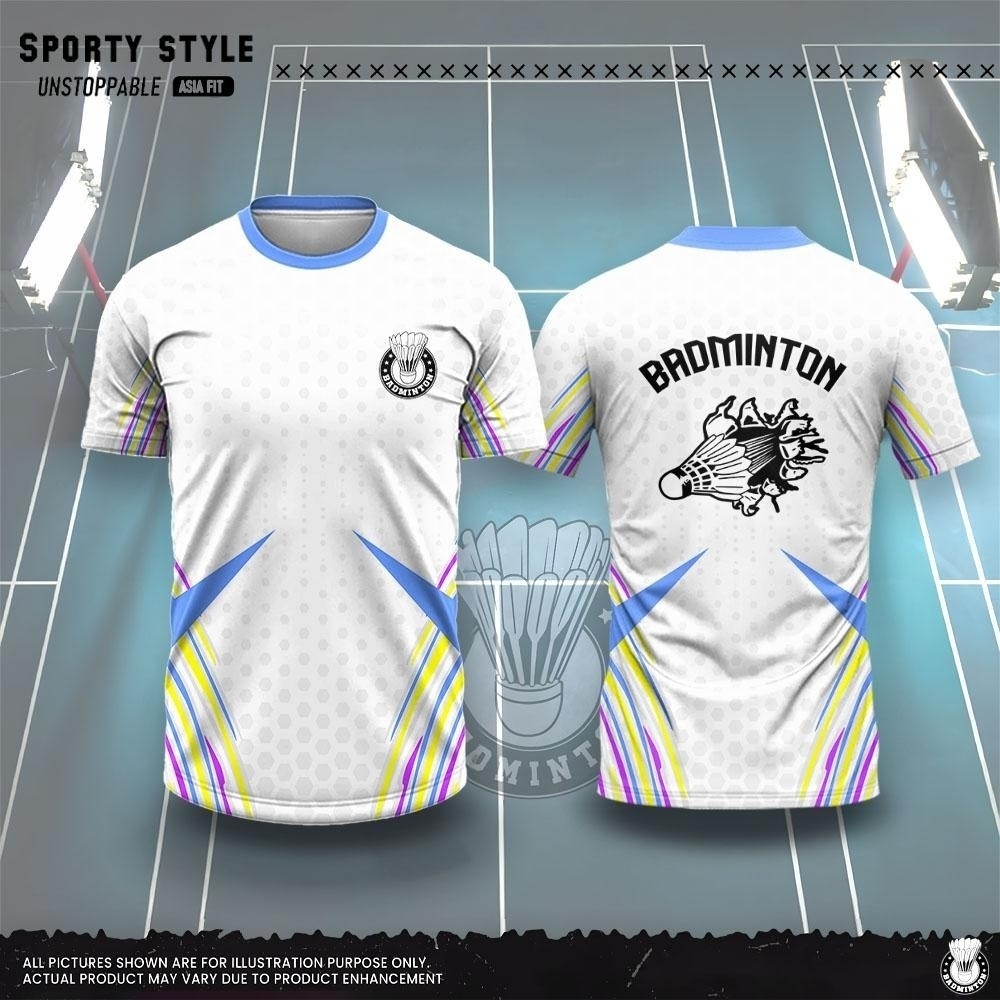 เสื้อยืดผู้ชายแฟชั่นลายพิมพ์ 3 - Badminton Emoji บทวิจารณ์และราคา